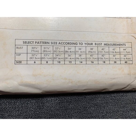 Hi Fashion Sew Misses Jacket Vest Sewing Pattern sz 6-18 & 38-40 6123 - uncut - Picture 6 of 9